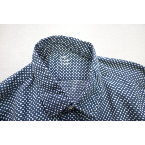 J Crew Light Weight Chambray Button Up Shirt Blue Long Sleeve Mens Sz Large - Picture 7 of 9